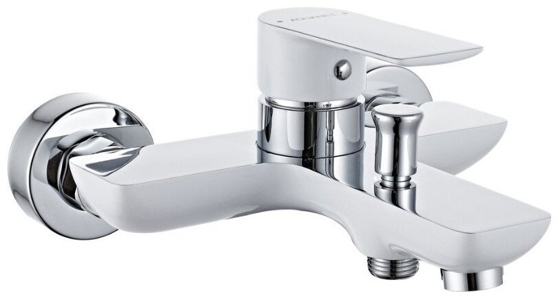 AF520-20СW Aquanet Arctic, смеситель для ванны, хром/бел (216776) - артикул K0000060674
