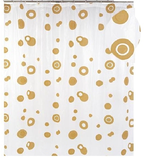 штора для ванной 002E-41 (круги оранжевые) 1,8*1,8 - артикул K0000050704