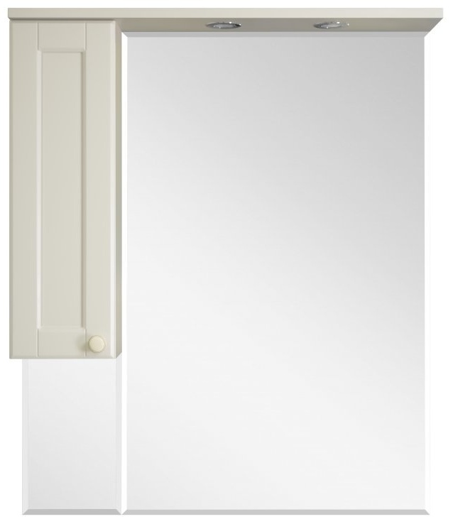 Зеркало-шкаф "Латте 85" левое бежевая эмаль - артикул K0000046692