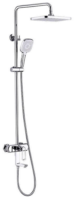 LM3962C Lemark смеситель для ванны и душа с регулируемой высотой штанги Prizma - артикул K0000046097