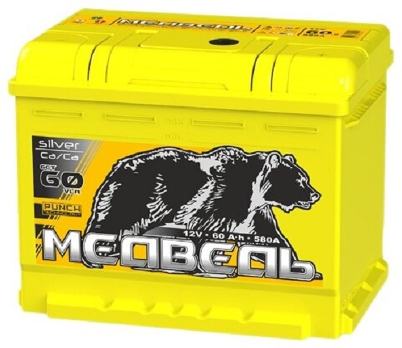 Аккумулятор 060 VLA Медведь SS Са/Са е    обратная полярность -/+ - артикул K0000199681