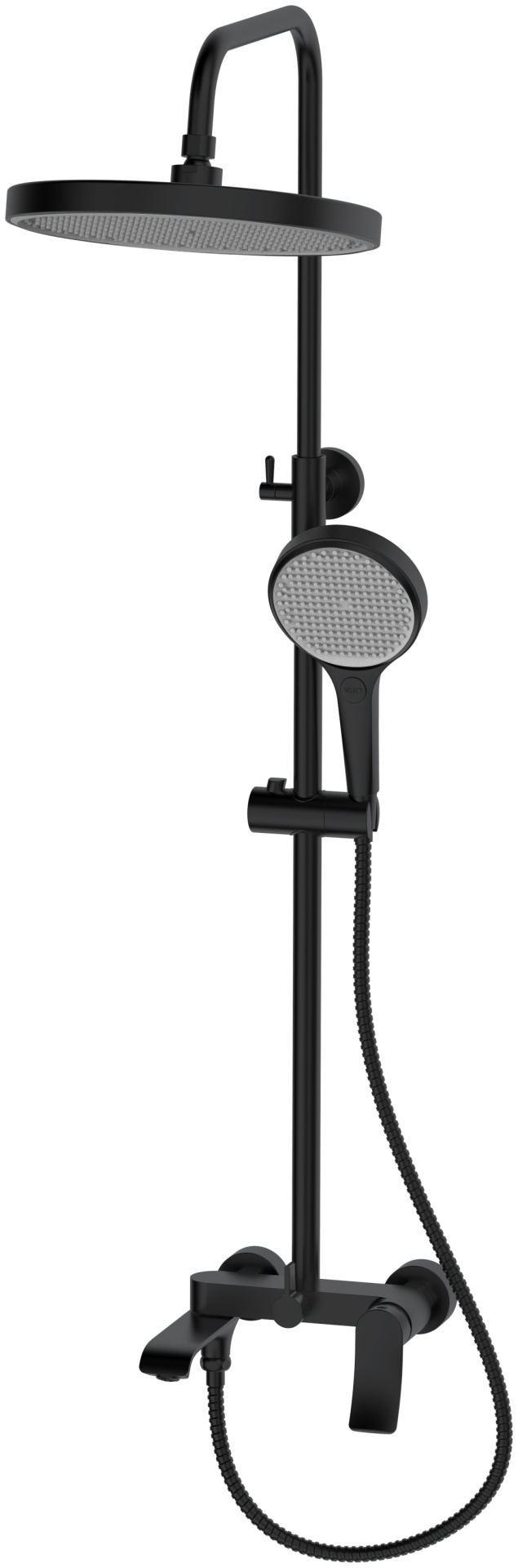 Смеситель для ванны с верхним душем, Linea Black, CETUS, CSLB253553BS-05-S2192 - артикул K0000234736