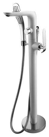 LM4944CW "Меланж" Смеситель для ванны напольный, хром/белый - артикул K0000012513