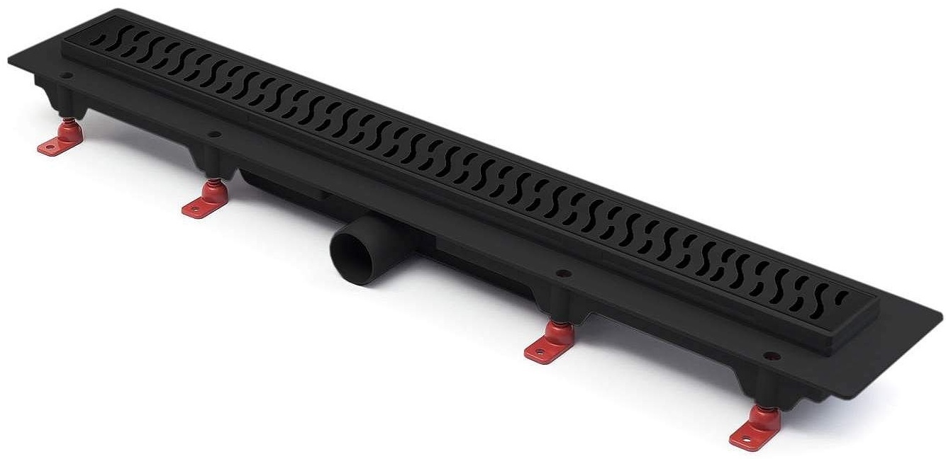 Трап линейный для пола, боковой слив, черный MCH CH850/50HC - артикул K0000261871