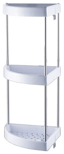 полка угловая пластик POTATO P331-3 (3 ярусная) уп.20 шт - артикул K0000015781