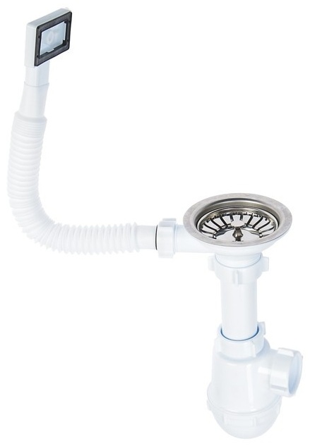 сифон "Ани Грот" 3 1/2"*40 с переливом мойки А0145S (25шт) гибкий перелив - артикул R0002308