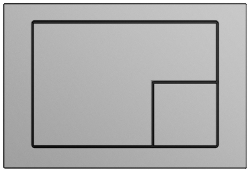 Кнопка CORNER, пластик хром матовый, универсальная - артикул K0000095807