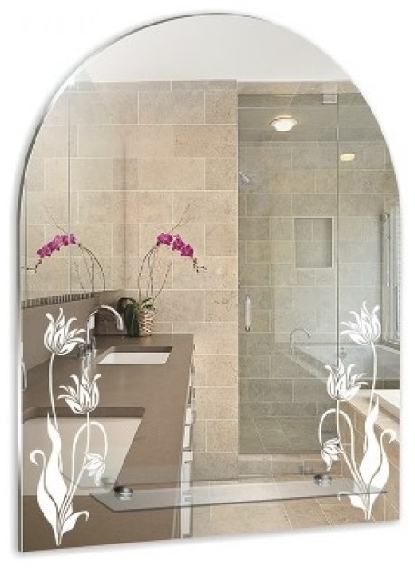 Зеркало MIXLINE "Букет" 495*670 с полкой - артикул K0000059944