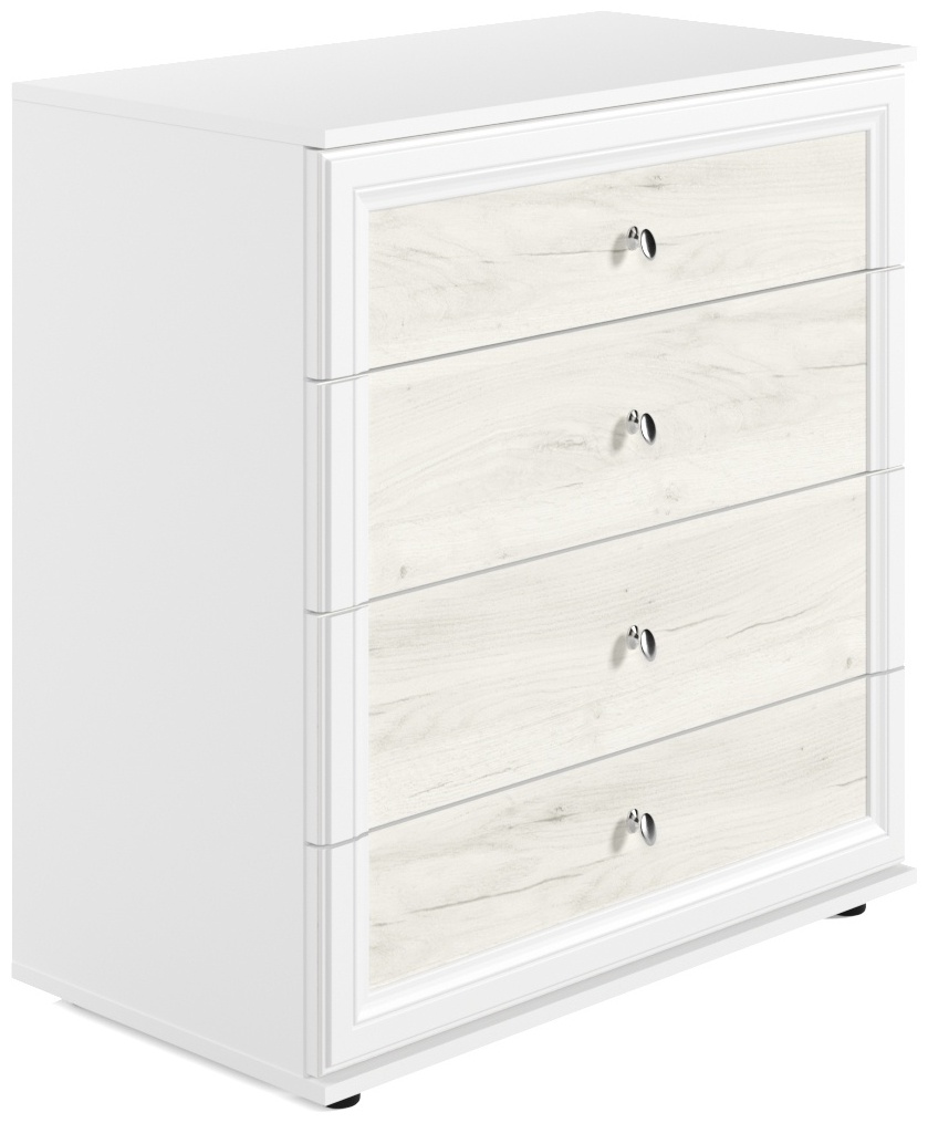 Комод (877х820х444) Ск-1 Белый/Дуб Крафт белый (3 места) - артикул K0000044847