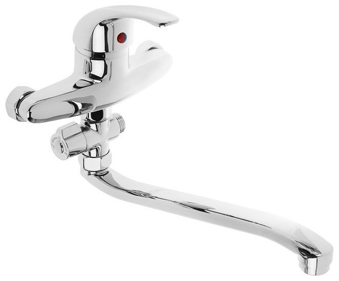 Cмеситель A7043 для ванны и душа,однорычажный.Силумин.Хром. - артикул K0000203605