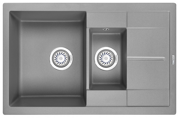 Кухонная мойка АЛЮМИНИУМ кварц 7802 - артикул K0000182459
