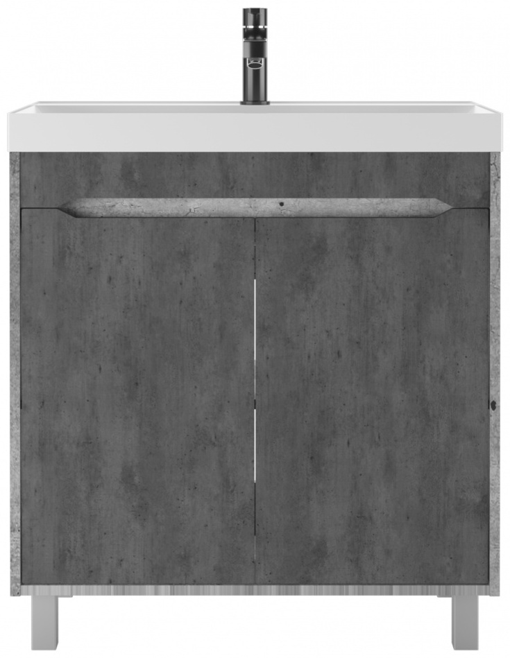 Комплект Тумба "Classica 80" Loft без ящика Бетон Байтерек с умывальником - артикул K0000220757