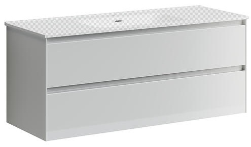 CN120-1W Тумба SANCOS подвесная CENTO 120 2я цв.белый глянец - артикул K0000220597