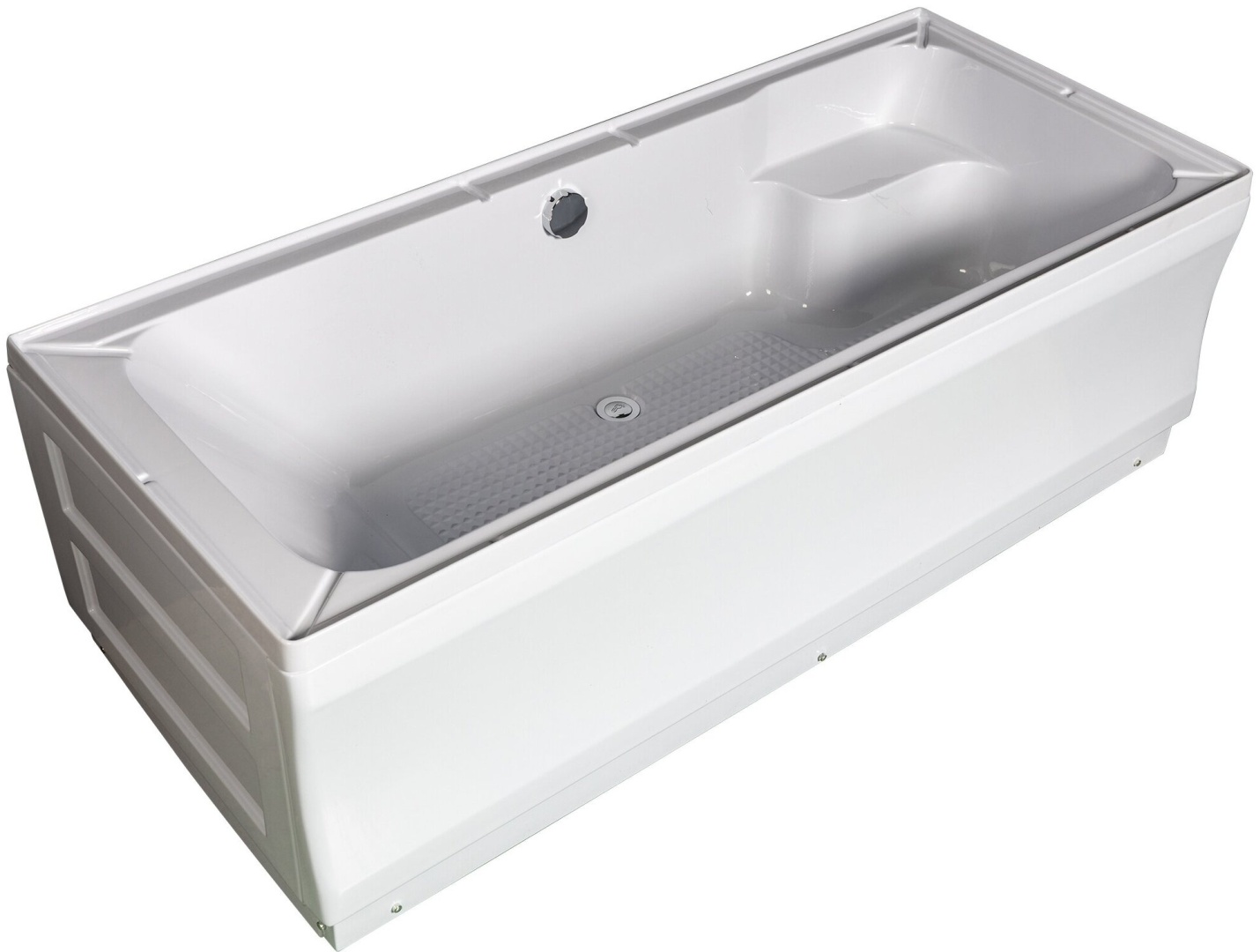 Ванна акриловая прямоугольная WEMOR 150/70/55 S 1500*700*550 (каркас и экран в комплекте) - артикул K0000097376