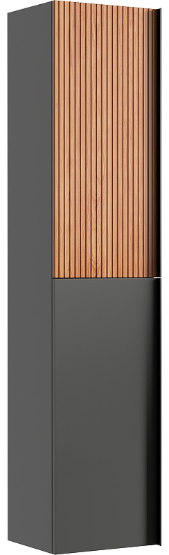 PDL35GR Шкаф-пенал SANCOS Delta подвесной дуб красный/графит, 350х300х1600 мм, арт. PDL35GR - артикул K0000220308