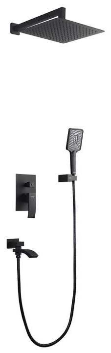 Смеситель Gappo G7107-6 Ванна чёрный - артикул K0000184456