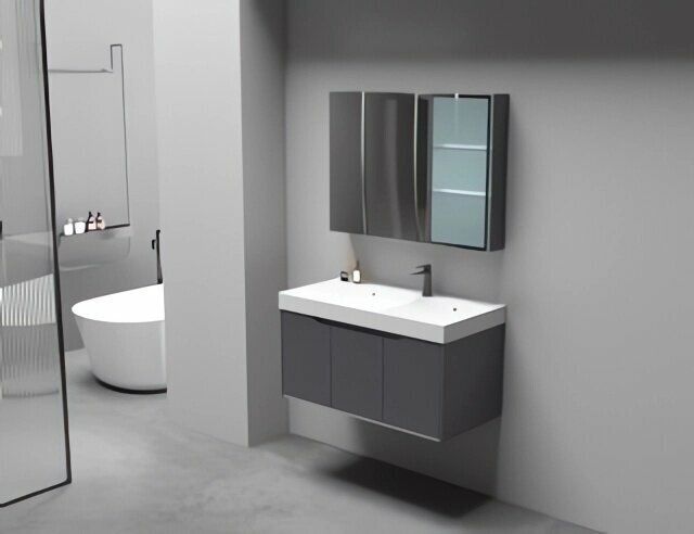 MAIELLA 70 Комплект мебели тумба 705*460*510 с зеркальным шкафом и двойной раковиной, сифоном и двойным сливным шлангом Ceruttispa - артикул K0000108978