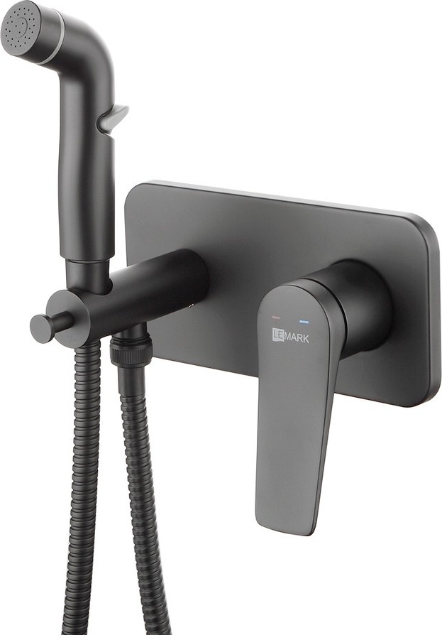 LM3720BL Смеситель Lemark Bronx с гигиеническим душем, встраиваемый - артикул K0000046132