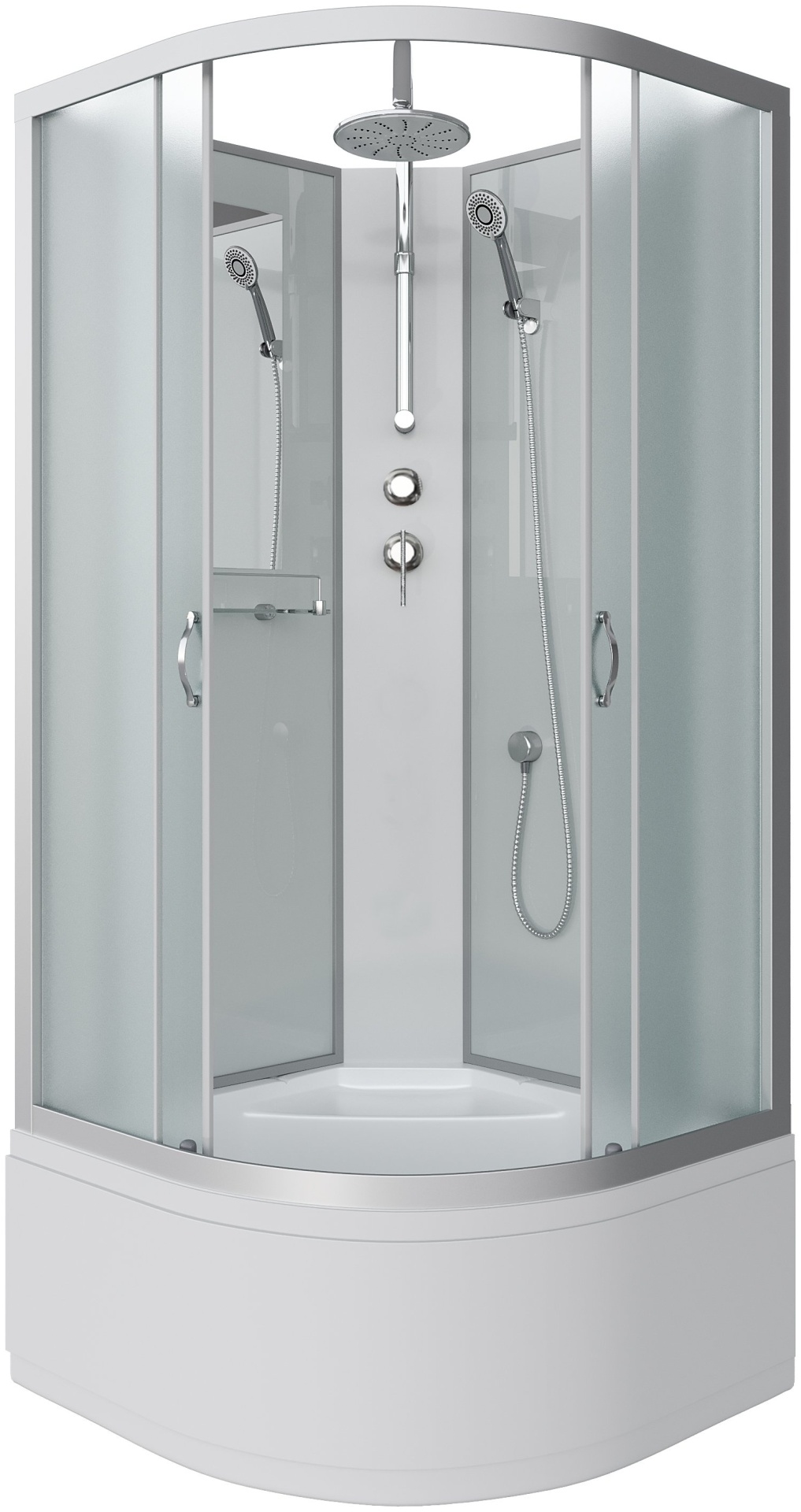 Душ.кабина Niagara NG-2307-14BKT (800х800х2100) высокий поддон(40см) стекло МАТОВОЕ 4 места - артикул K0000105868