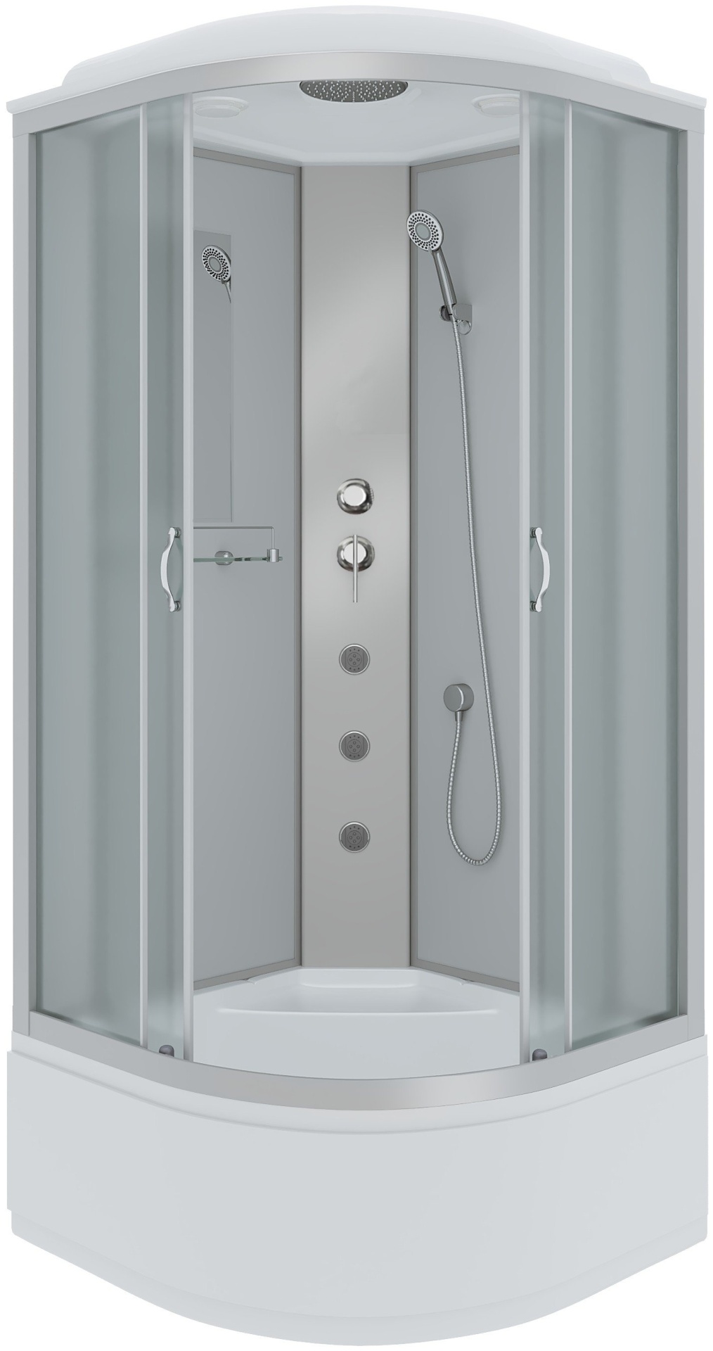 Душ.кабина Niagara NG-2309-14G (1000х1000х2150) высокий поддон(40см) стекло МАТОВОЕ 4 места Т - артикул K0000105889