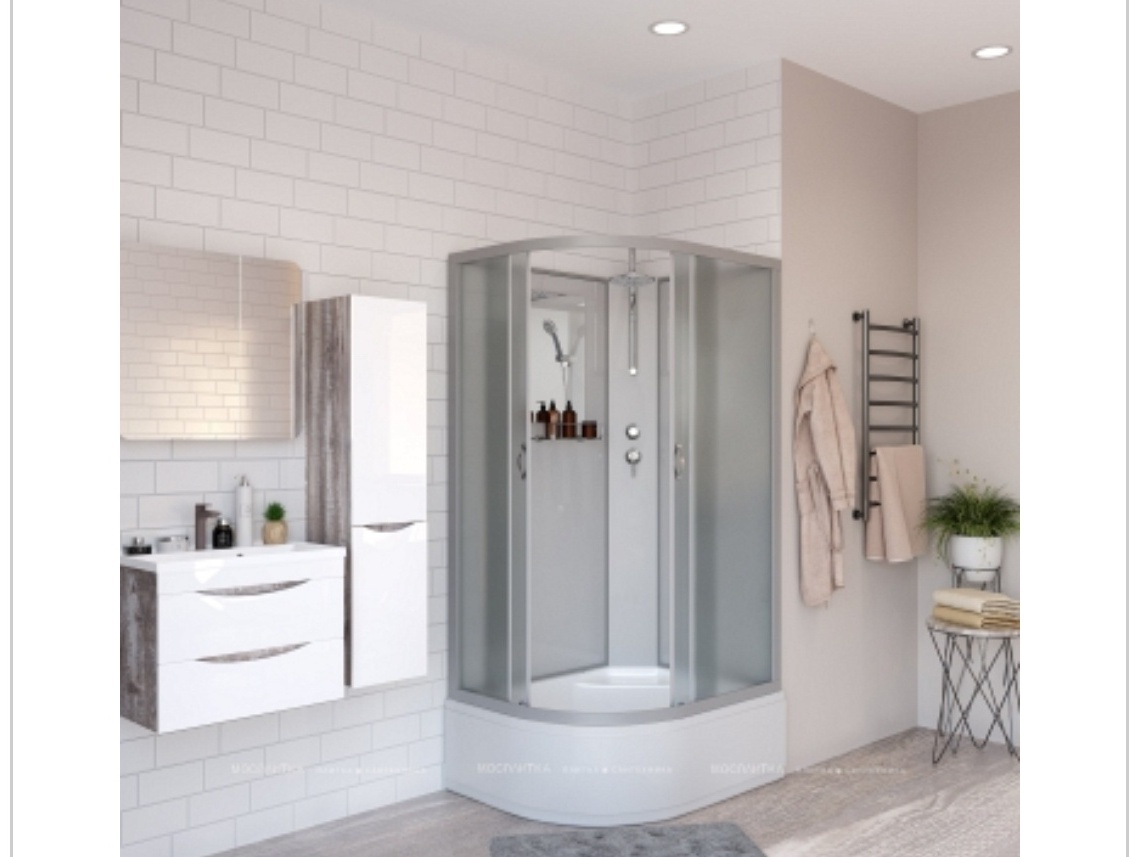 Душ.кабина Niagara NG-2310-14RBKT (1200х800х2100) высокий поддон(40см) стекло МАТОВОЕ 4 места - артикул K0000105903