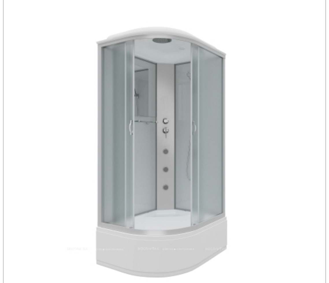 Душ.кабина Niagara NG-2310-14RG (1200х800х2150) высокий поддон(40см) стекло МАТОВОЕ 4 места - артикул K0000105906