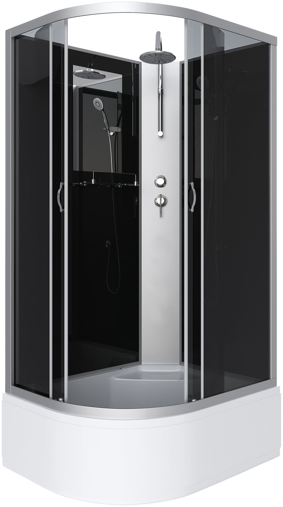 Душ.кабина Niagara NG-2510-14RBKT (1200х800х2100) высокий поддон(40см) стекло ТОНИРОВАННОЕ 4 места - артикул K0000105945