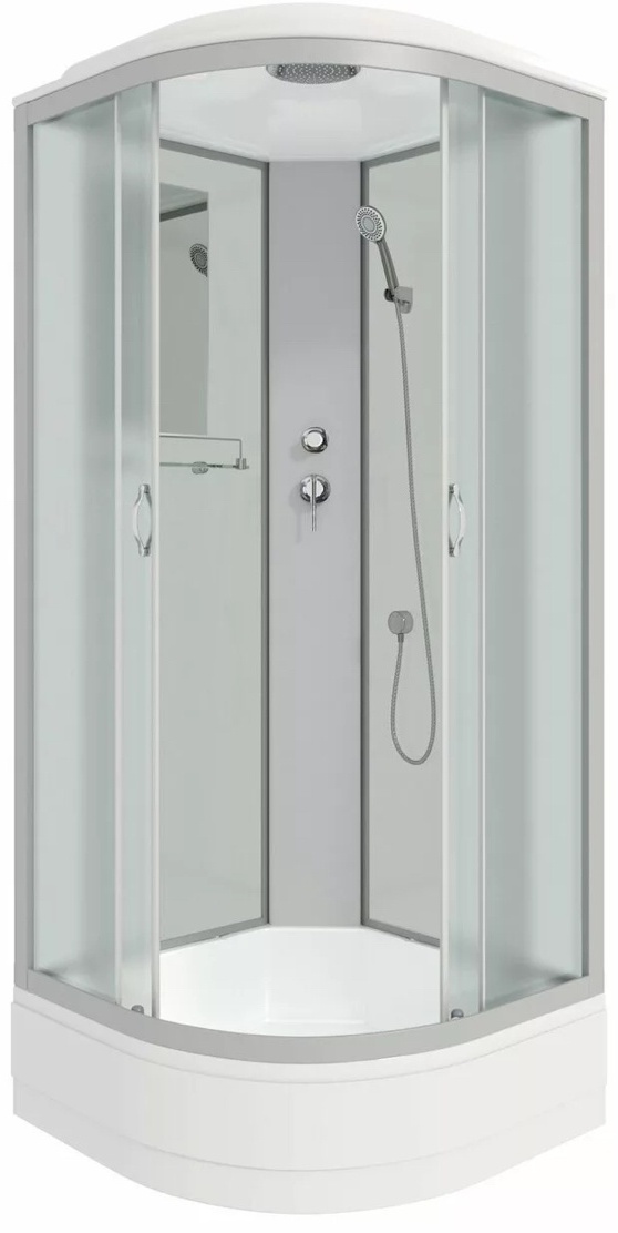 Душ.кабина Niagara NG-3302-14 (1000х1000х2150) средний поддон(26см) стекло МАТОВОЕ 4 места Т - артикул K0000105972