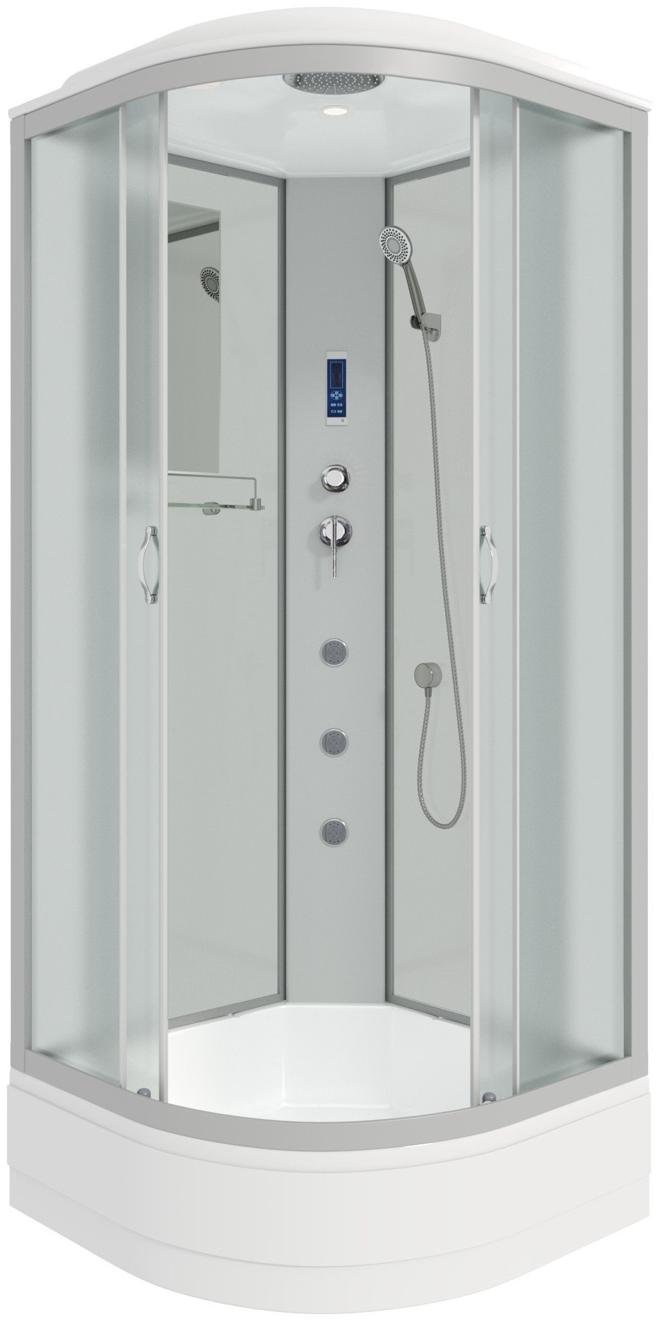Душ.кабина Niagara NG-3302-14F (1000х1000х2150) средний поддон(26см) стекло МАТОВОЕ 4 места - артикул K0000105977