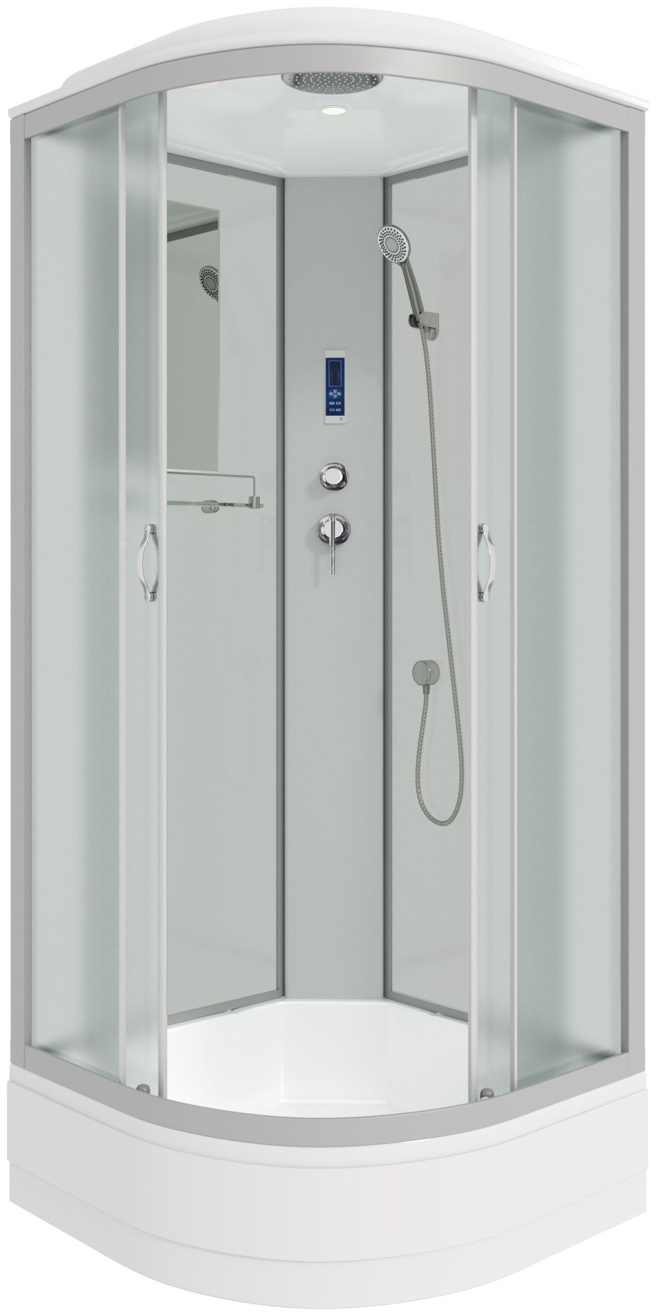 Душ.кабина Niagara NG-3302-14P (1000х1000х2150) средний поддон(26см) стекло МАТОВОЕ 4 места - артикул K0000105980