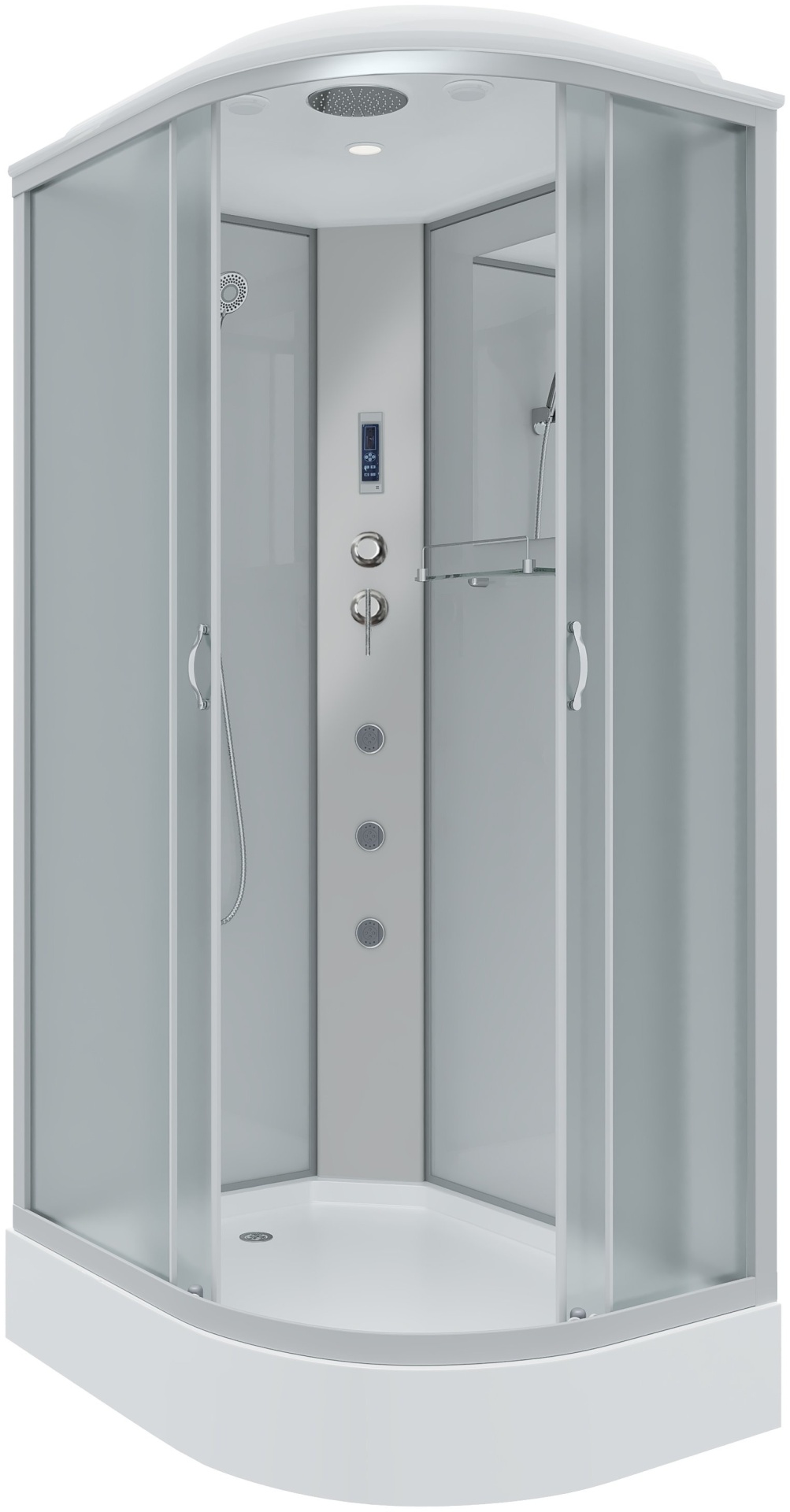 Душ.кабина Niagara NG-3312-14LF (1200х800х2150) низкий поддон(13см) стекло МАТОВОЕ 3 места - артикул K0000106035