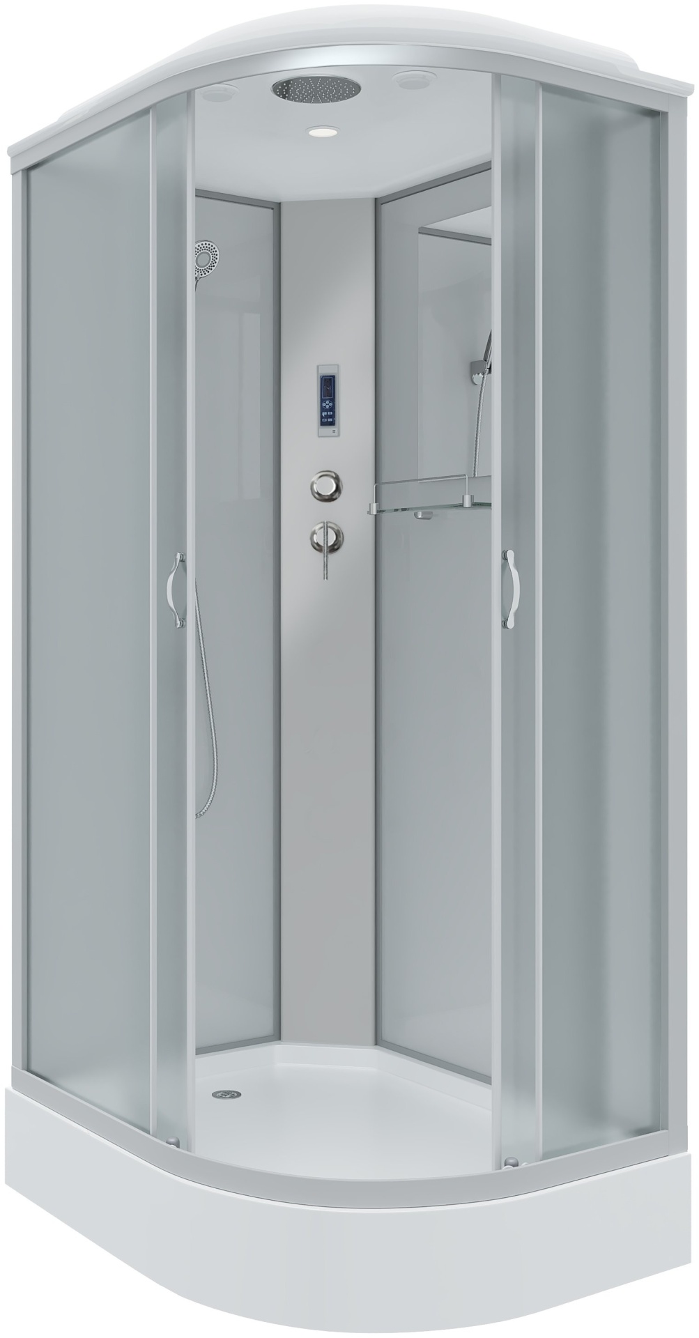 Душ.кабина Niagara NG-3312-14LP (1200х800х2150) низкий поддон(13см) стекло МАТОВОЕ 3 места - артикул K0000106037