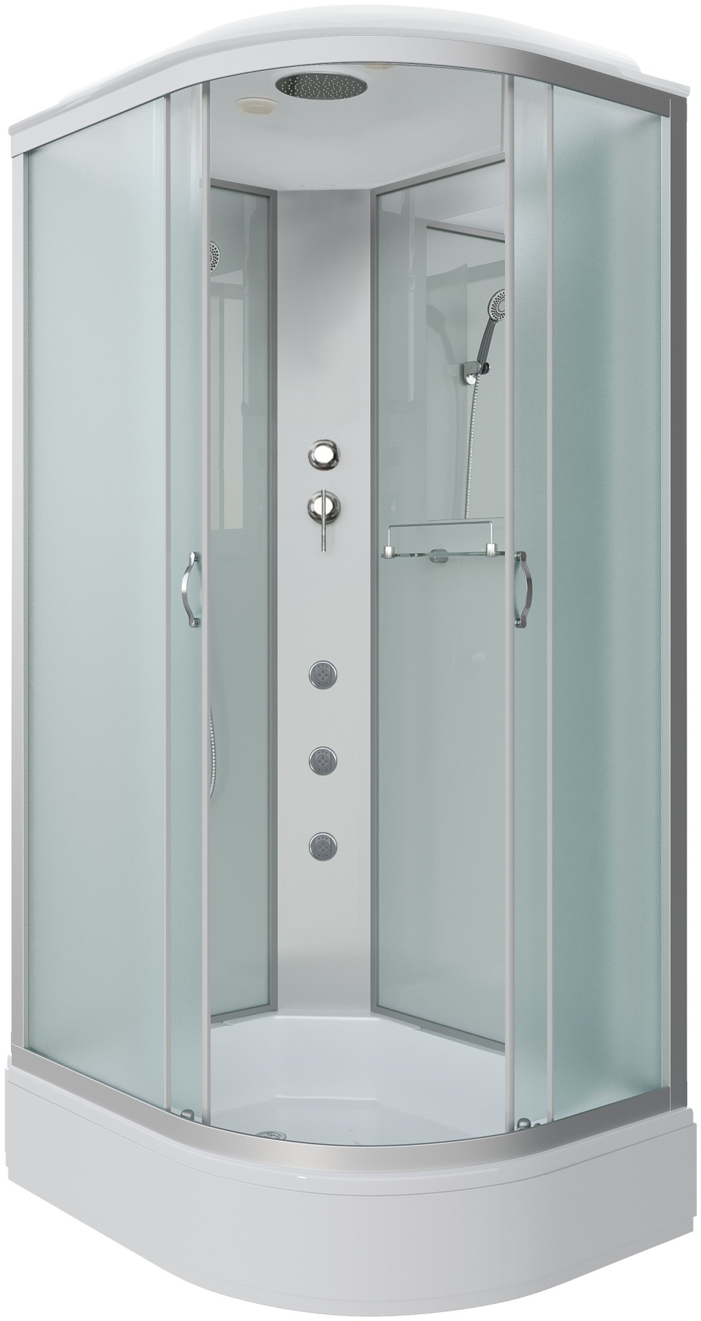 Душ.кабина Niagara NG-33184-14LG (1100х800х2150) средний поддон (26см) стекло МАТОВОЕ 4 места - артикул K0000106054