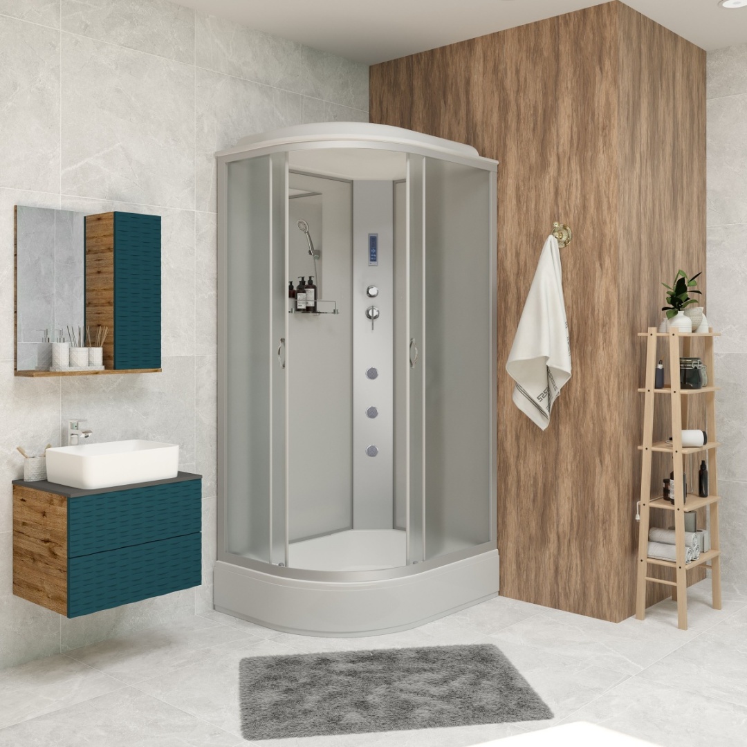 Душ.кабина Niagara NG-33194-14RF (1100х900х2150) средний поддон (26см) стекло МАТОВОЕ 4 места - артикул K0000106078