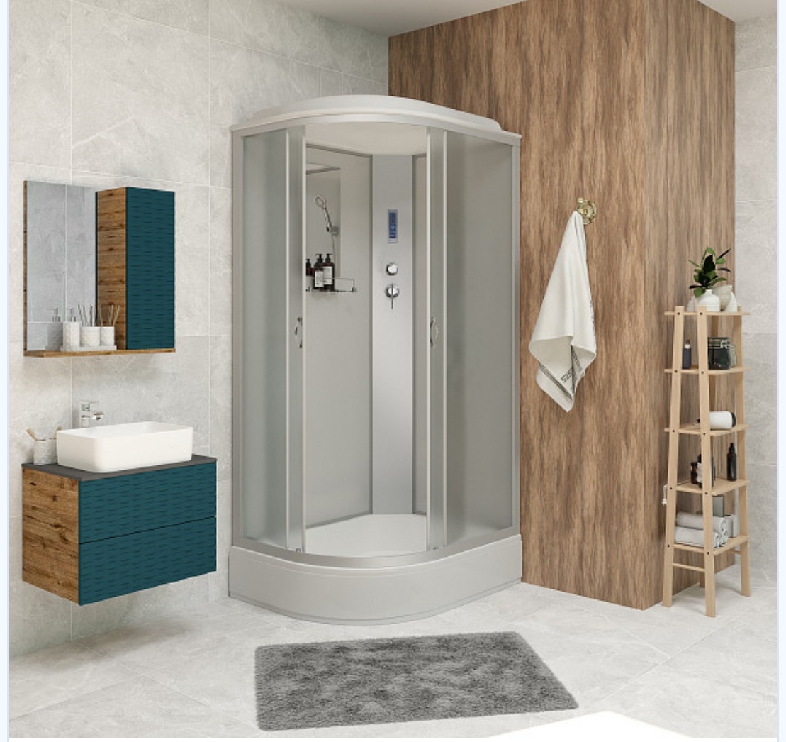 Душ.кабина Niagara NG-33194-14RP (1100х900х2150) средний поддон (26см) стекло МАТОВОЕ 4 места - артикул K0000106080
