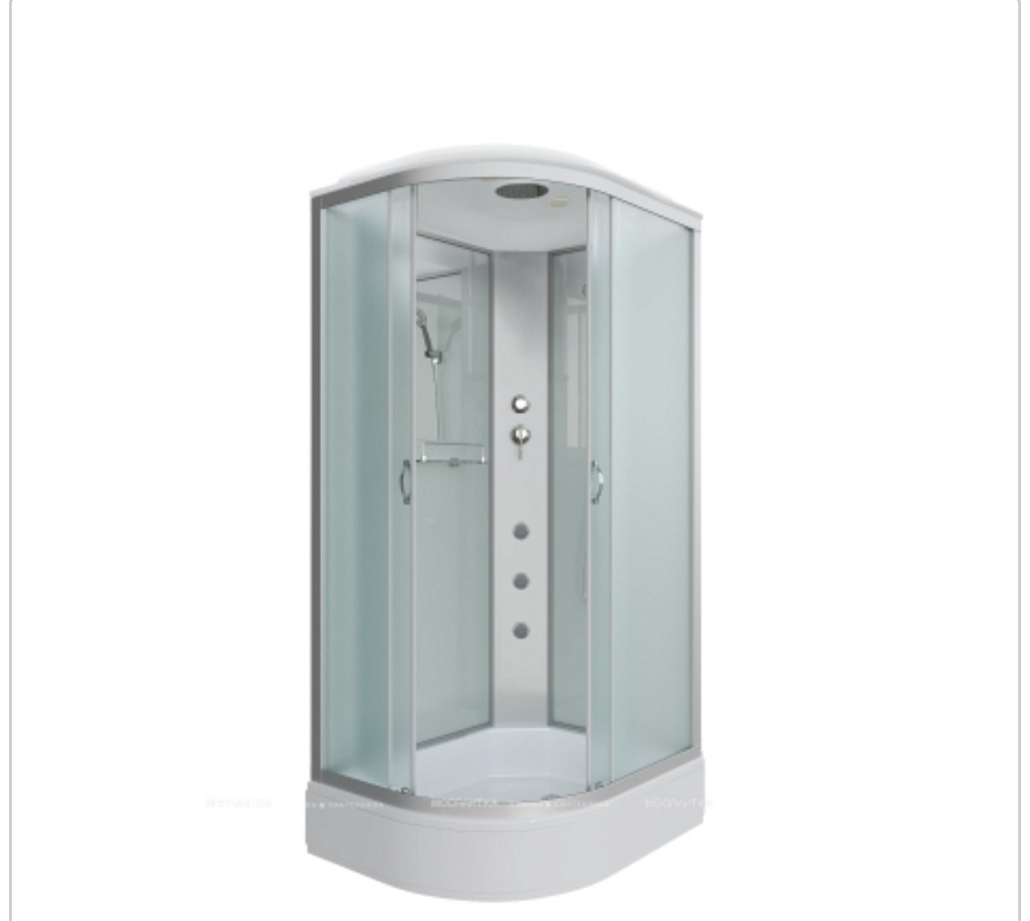 Душ.кабина Niagara NG-33294-14LBKTG (1200х900х2150) средний поддон (26см) стекло МАТОВОЕ 4 места - артикул K0000106089