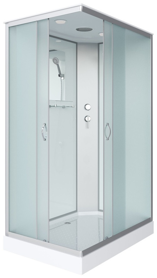 Душ.кабина Niagara NG-43975-14Q (900х700х2150) низкий поддон(13см) стекло МАТОВОЕ 3 места - артикул K0000106249
