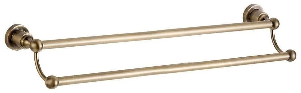3824D Держатель для полотенца 60см двухрядный Aquanet, латунь (189261) - артикул K0000060390