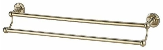 4624D Держатель для полотенца 60см двухрядный Aquanet, золото (189279) - артикул K0000060398