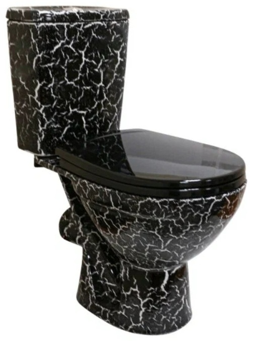 Унитаз Компакт СОЛО чёрный кракелюр - артикул K0000054515