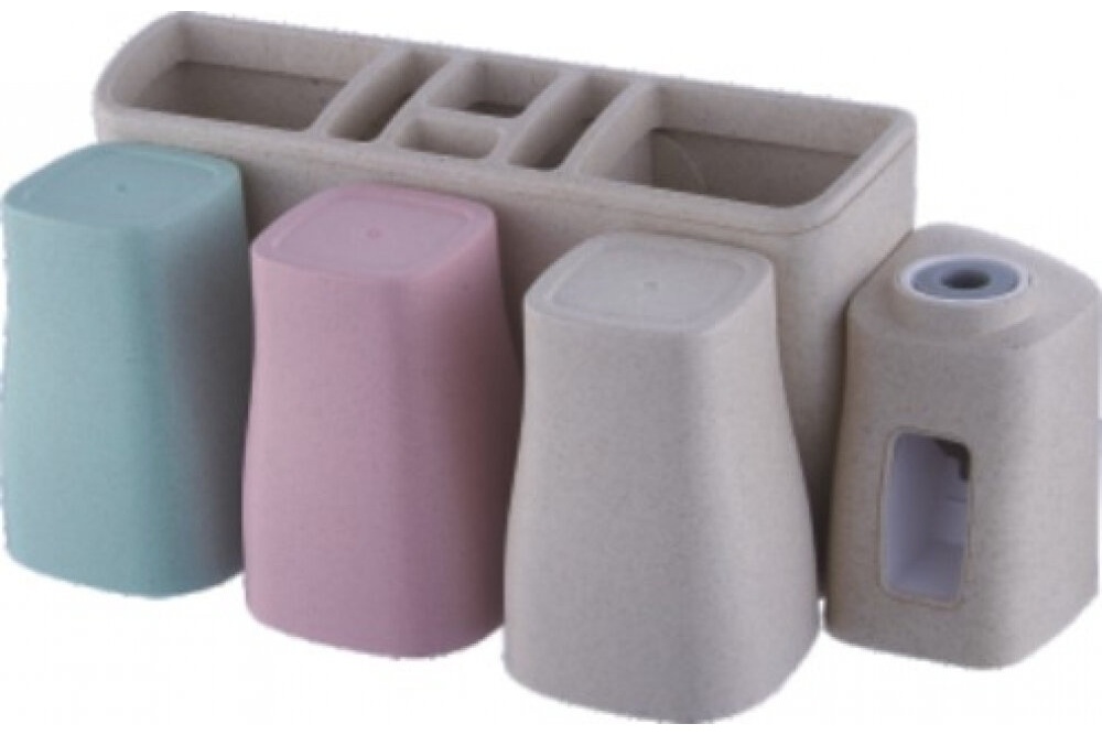 держатель для зубных щёток, зубной пасты POTATO P313-3 на вакуумных присосках уп.10 шт - артикул K0000028556