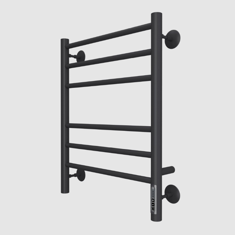 Аврора П6 450х600 электро КС 9005 матовый ( new встроен диммер) Полотенцесушитель TERMINUS (без креплений) - артикул K0000067844