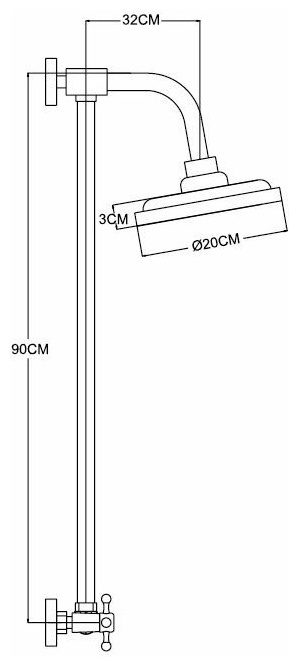 Душевая стойка P3565 уп.10 шт (2 места) - артикул K0000019184, изображение - 2