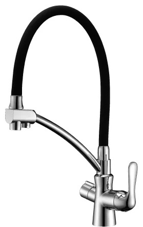 LM3070C "Комфорт" Смеситель для кухни, с гибким излив с подключением к фильтру (к/к 8) - артикул K0000019679