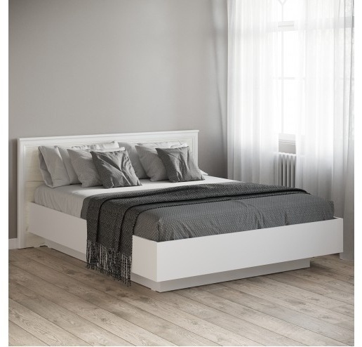 Кровать 1,6х2м с подъемным механизмом (924х1810х2068) Ск-2 п/м Белый/Дуб Крафт белый - артикул K0000048263