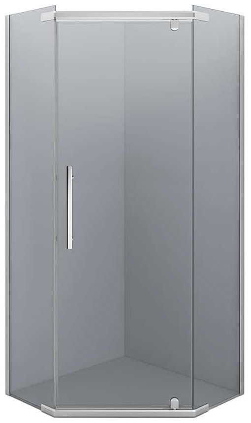 Душевое ограждение ER10109V-C4 900*900*2000 (пятиугольное) (без поддона) тонированное стекло - артикул K0000012974