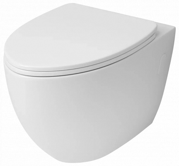 Унитаз подвесной с тонкой крышкой GR-4451S - артикул K0000080148
