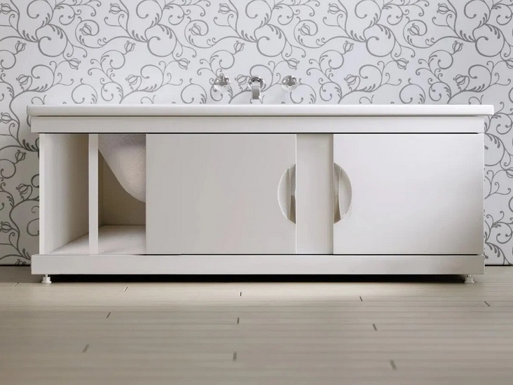 Экран под ванну 1,5 м МДФ купе still Monaco Белый - артикул K0000081426