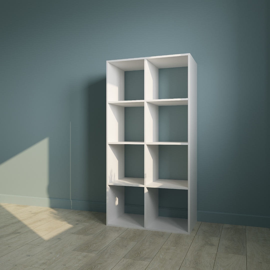 Стеллаж 8 секций 72x39x182 Белый - артикул K0000081606