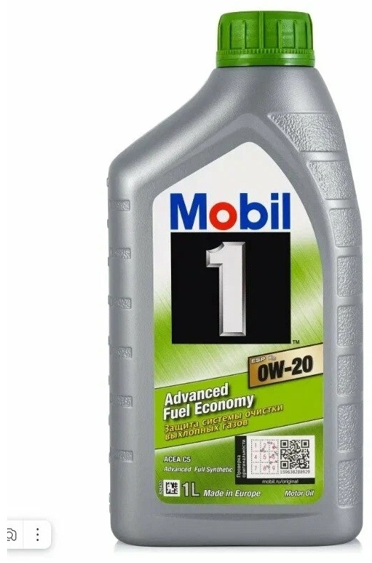 0W20 Mobil-1 ESP Х2 SL C5 1L синтет. моторное масло - артикул K0000090234
